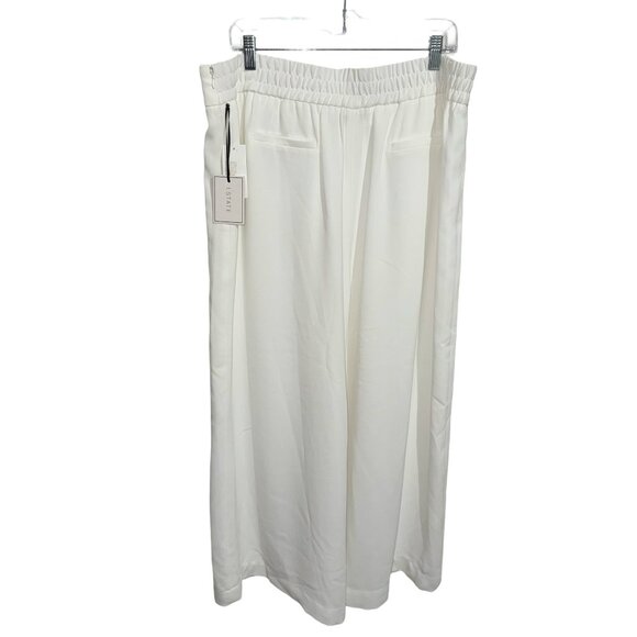 1. State Women's Wide Leg Elastic back Waist Soft Ecru Trousers Sz XL NWT - Picture 7 of 14